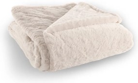 Bielobéžová deka z umelej kožušiny 150x200 cm Ruby – Tiseco Home Studio