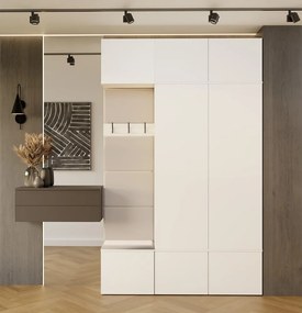 Předsíňová stěna Haga 2Sz1W 150 cm bílá