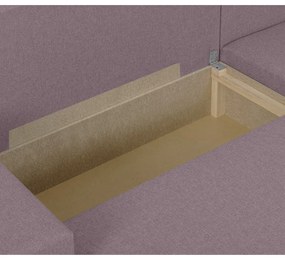 Rozkládací rohová sedací souprava MODO3 + 2 Taburety Růžová