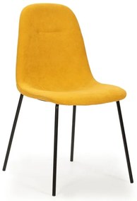 Žlté jedálenské stoličky v súprave 4 ks Renne – Marckeric