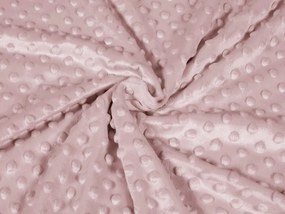 Biante Detské posteľné obliečky do postieľky Minky 3D bodky MKP-051 Staroružové Do postieľky 90x140 a 40x60 cm