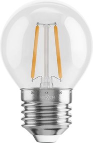 Mexen Vintis, LED filamentová žiarovka E27, G45, 2 W, teplá biela 2700K, číra, L156-E27-0227-00