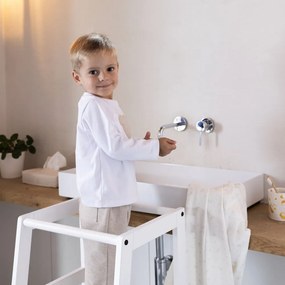 Biela učiaca veža z bukového dreva Forrest – Vipack