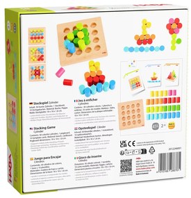 Stohovacia motorická hra s valčekmi