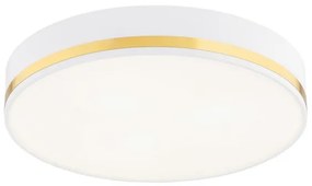 Argon 6138 - Stropné svietidlo AMORE 3xE27/15W/230V pr. 45 cm biela/zlatá