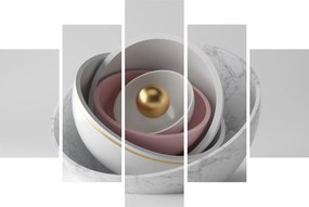 Obraz - Zlatá perla (150x105 cm)