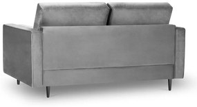 Svetlosivá zamatová pohovka Milo Casa Santo, 174 cm