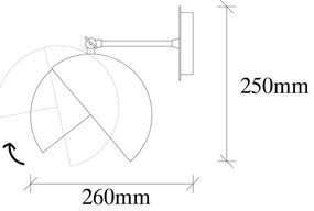 Nástenná lampa BERCESTE 1xE27/40W/230V