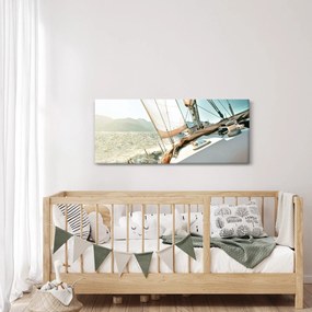 Obraz - Jachta (120x50 cm)