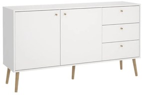 Biela nízka komoda 149x82 cm Bodo – Tvilum
