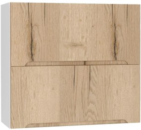 Skrinka do kuchyne Zoya W80grf/2 Dub Halifax/Biely