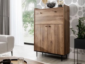 Komoda KB90 Peczo PC03, Farby: brandy castello / brandy castello + čierna