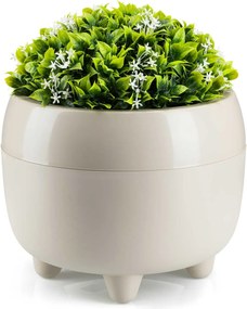 Květináč na nožičkách BOTANICA 23,1x18,3 cm béžový