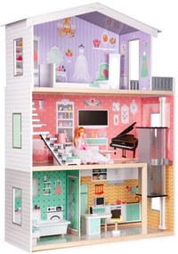 Drevený domček pre bábiky s výťahom - Ecotoys