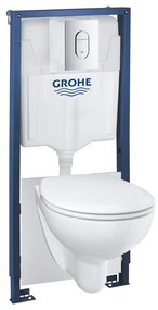 Cenovo zvýhodnený závesný WC set Grohe do ľahkých stien / predstenová montáž + WC Grohe Bau Ceramic G394180001