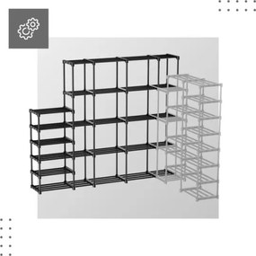 Otvorená šatníková skriňa Keeper 6.0 čierna