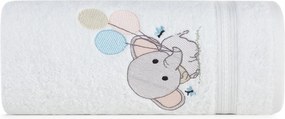 DETSKÝ BAVLNENÝ UTERÁK BABY50 SADA 6KS 50X90 CM BIELA