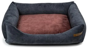 Vínovo-tmavosivý pelech pre psa 65x75 cm SoftBED Eco M – Rexproduct