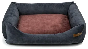 Vínovo-tmavosivý pelech pre psa 65x75 cm SoftBED Eco M – Rexproduct