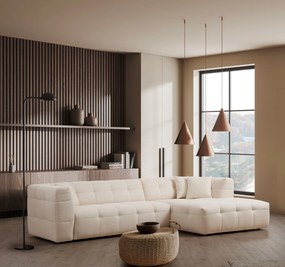 Štýlová rohová pohovka Chantelle 300 x 150 cm, pravá, béžová