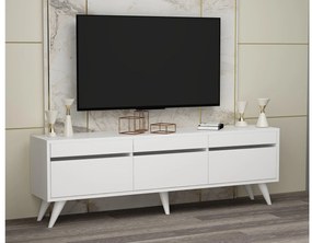 TV stolík/skrinka Siluke (biela) . Vlastná spoľahlivá doprava až k Vám domov. 1095260