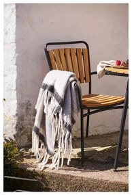 Sivá deka s prímesou vlny 130x170 cm Carmel – House Nordic