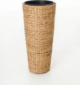 Kvetináč CLASSIC ROUND, vodný hyacint, výška 60 cm, natur