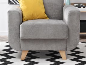 Relaxačné kreslo Kadim (sivá). Akcia -20%. Vlastná spoľahlivá doprava až k Vám domov. 1135819