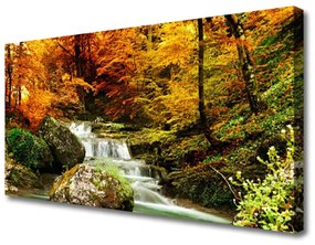 Obraz na plátne Vodopád les príroda 140x70 cm