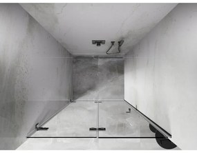 Mexen, Mexen Lunar-F ľavé skladacie sprchové dvere 95 cm, priehľadné, chróm - 836-095-000-01-00-L