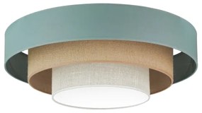 Duolla-LED Stropné svietidlo LUNETA LED/26W/230V pr. 60 cm 4000K tyrkysová/béžová
