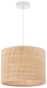 Závesné svietidlo Rattan, 1x ratanové tienidlo, (fi 20cm), w