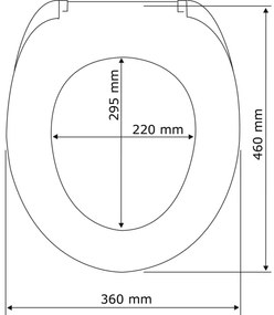WENKO 22415100-WC sedátko HABOS 46x36 cm biela/strieborná