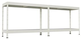 Kovový regál so zníženým obsahom CO2 RIVET GREEN, 180x120x45 cm