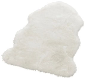 Biela umelá kožušina Mint Rugs Uni Soft, 170 × 120 cm