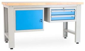 Dielenský stôl Solid OAK-12, 150 cm, 2 závesné boxy, dub