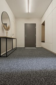 Rinos bv, Čistiaca zóna Merate grey, na mieru, šíře 1,3 m, šedá, pvc, chodba / predsieň