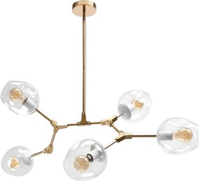 Toolight - Závesná lampa 5xE27 APP506-5C, zlatá, OSW-08555