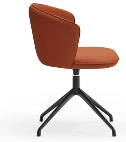 Oranžové čalúnené jedálenské kreslá v súprave 2 ks Add – Teulat