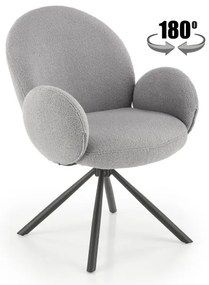 Jedálenská stolička KIVA 1 ks sivá