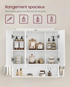 Kúpeľňová skrinka SONGMICS BBK124W14