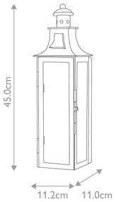 Elstead STOW - Vonkajšie nástenné svietidlo STOW 1xE14/60W/230V IP44