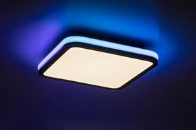 Rabalux 71399 funkčné stropné LED svietidlo Serkan 43W, čierna/biela