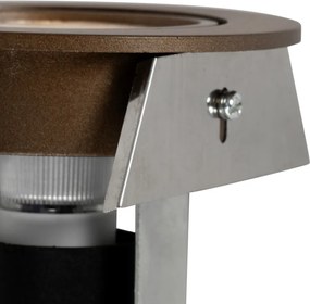 Inteligentné zapustené bodové svietidlo tmavý bronz naklápacie vrátane Wifi GU10 50mm - Cisco