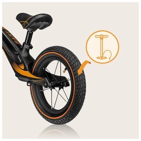 Lionelo - Odrážadlo BART AIR čierna/oranžová