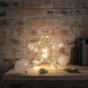 Tutumi Tutumi, LED svietiaca hviezda 23cm KL-50, biela, CHR-00601