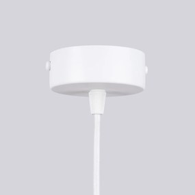 Luster Halo, 6x biele sklenené tienidlo, w