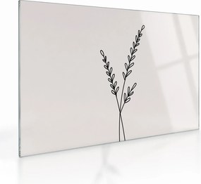 Sklenený obraz - Lúčny kvet N⁰2 (70x50 cm)