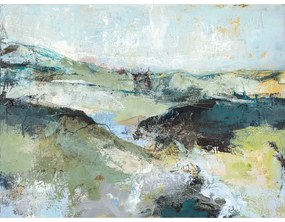 Obraz s ručne maľovanými prvkami 118x90 cm Green Mountain – Malerifabrikken