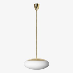 Lucis závesné svietidlo Daphne Zt 40W Led 3000K sklo mosadz opál ZT.L1.D450.8